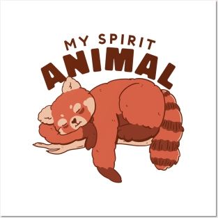 Red Panda Is My Spirit Animal Posters and Art